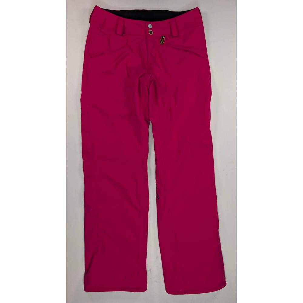 Volcom Nimbus Women Pink Snowboard Pants Size S Waterproof Winter Ski Trousers